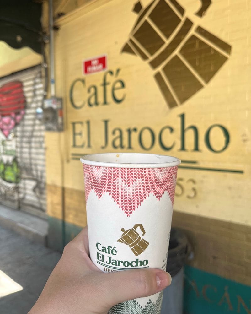 coffee at El Jarocho Cafe Coyoacan CDMX