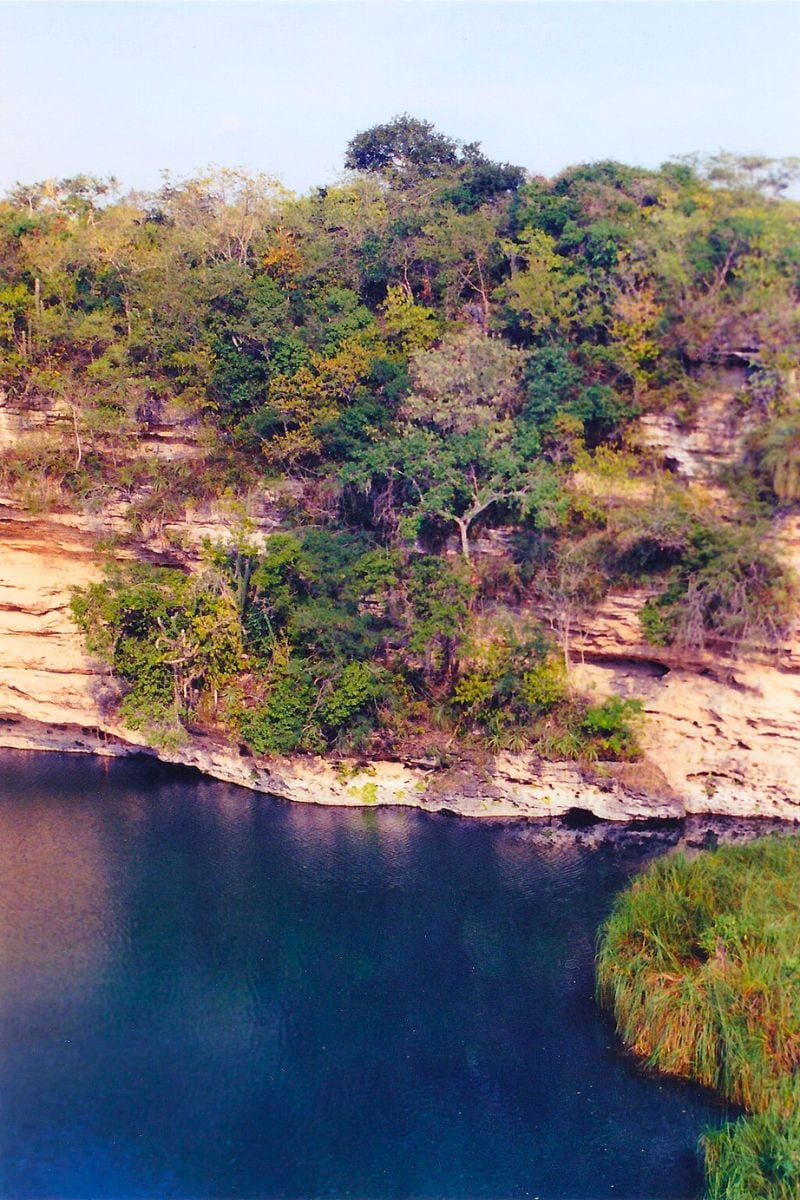 Cenote El Zacaton in Tamaulipas, Mexico
