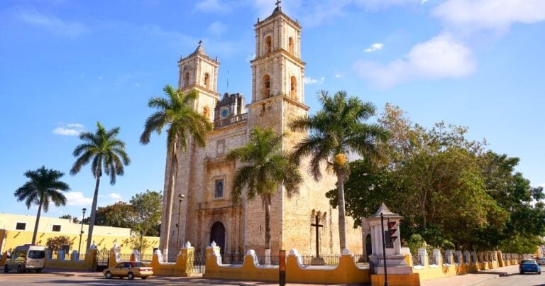 colonial church | Cancun to Valladolid Mexico