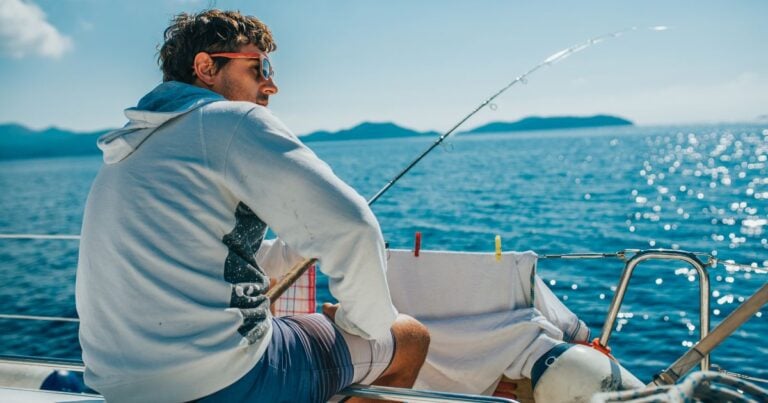 man fishing on one of the best Puerto Vallarta fishing charters in Mexico