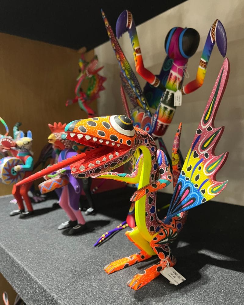 colorful alebrijes mexican art