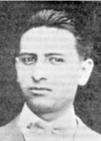 black and white photo of Mexican Saint David Roldan Lara