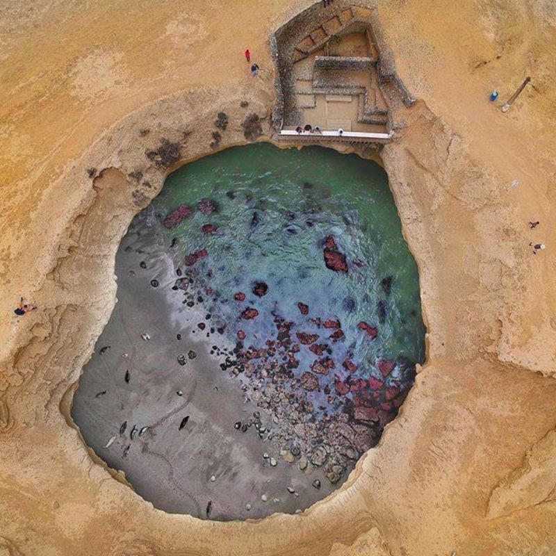La Lobera Sea Lion Crater in Baja California, Mexico