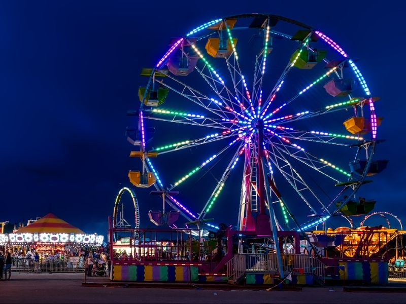 ferris wheel at Feria de San Pedro Tlaquepaque Fair