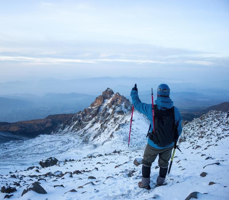hiking in Pico de Orizaba Mexico | snow in Mexico