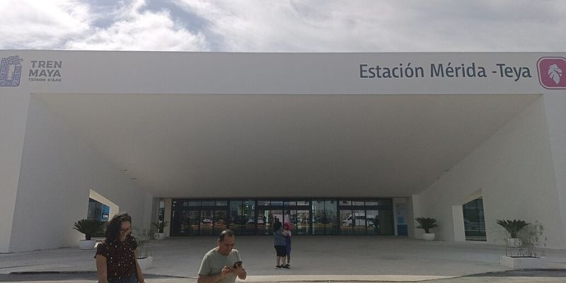 exterior of Tren Maya train station in Merida, Mexico