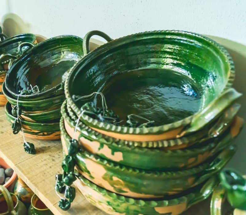 green pottery