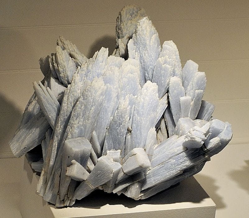 Harvard Museum of Natural History. Anhydrite. Naica Mine, Chihuahua, Mexico.