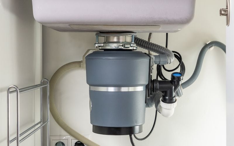 garbage disposal under the sink