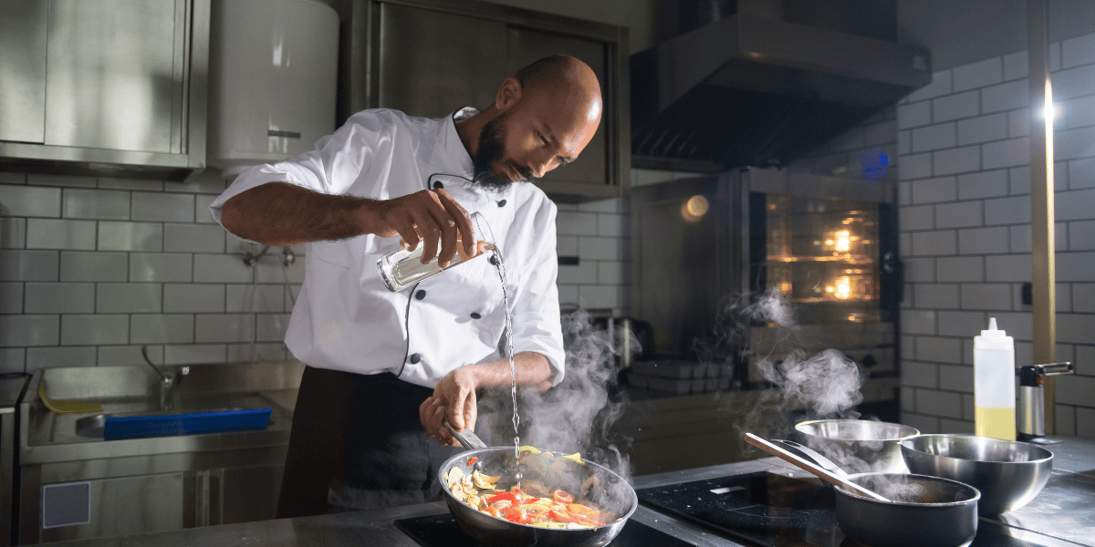 chef cooking in the kitchen