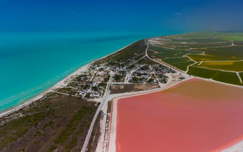 aerial view of las coloradas