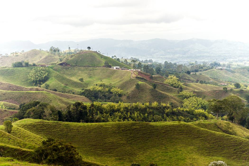 Beautiful Sights of Lookout of Filandia in Quindio, Colombia.