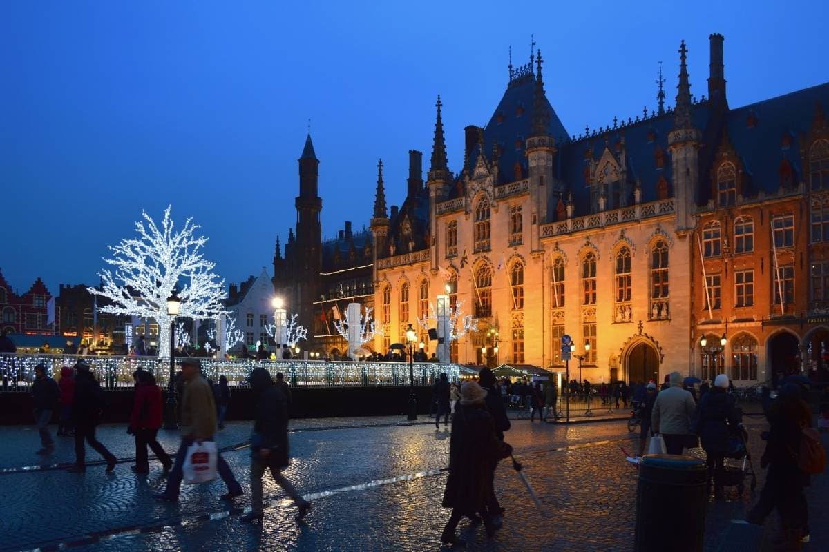 Bruges, Belgium in the wintertime