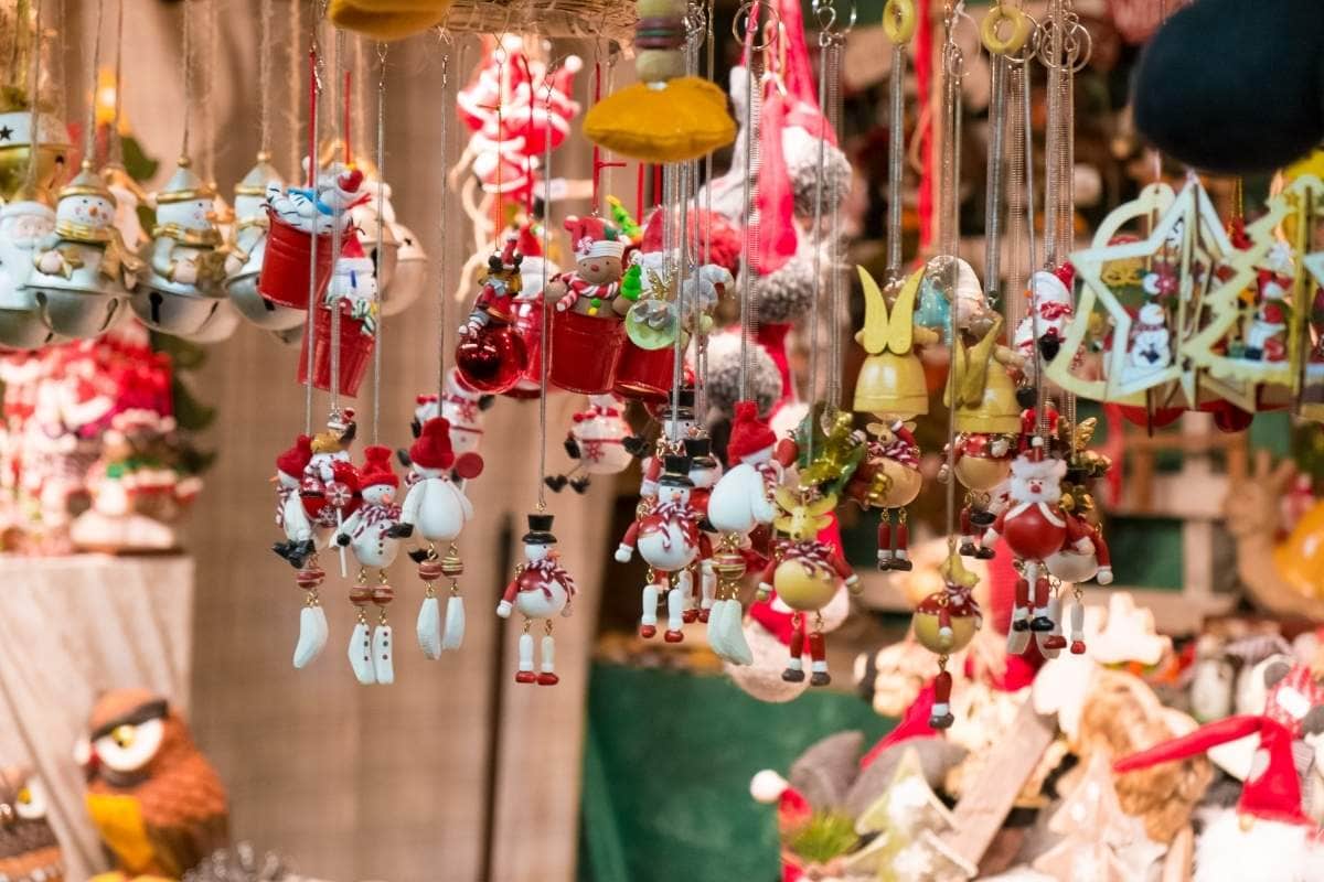 Christmas decoration at Christmas market