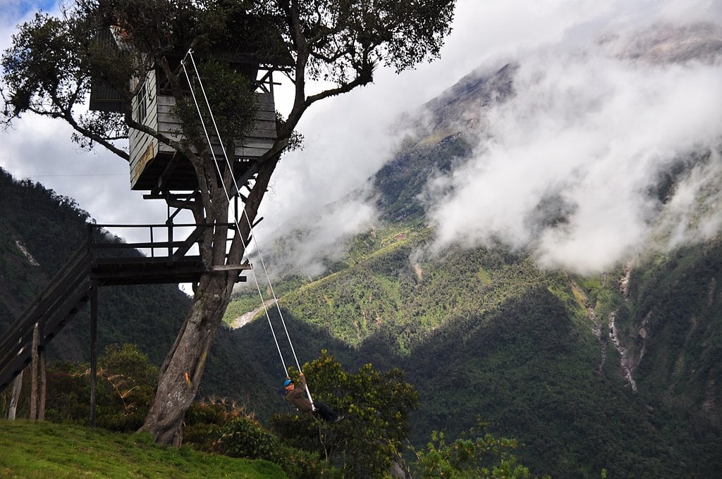Swing at the End of the World, Baños, Ecuador.