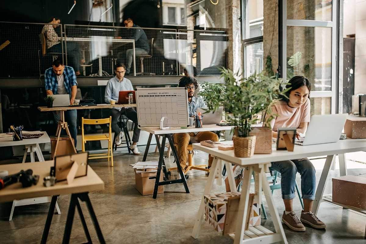 Comfortable co-working space