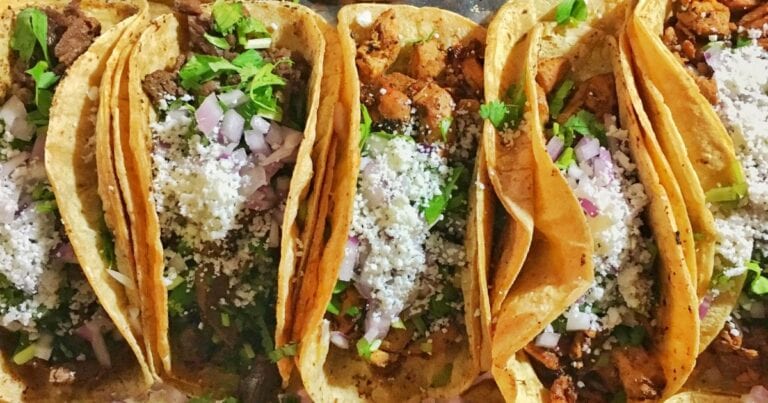 plate of tacos from the Mexico City Michelin Star taco shops article