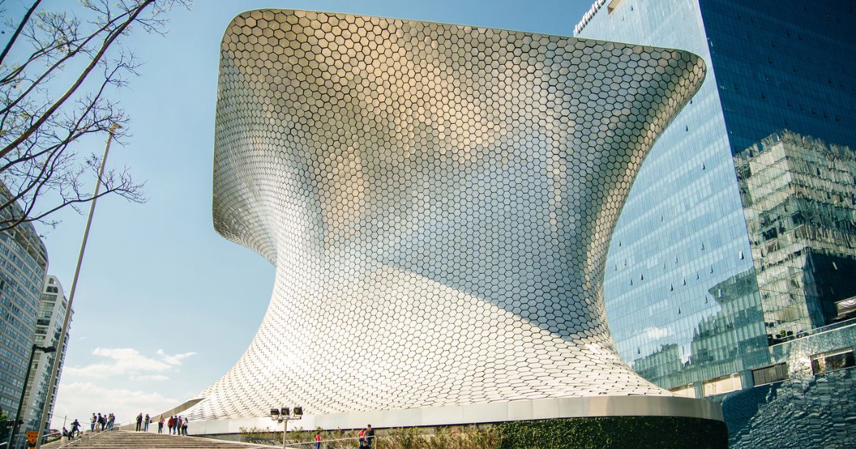 exterior of the Soumaya Museum, one of the best things to do in Polanco Mexico City