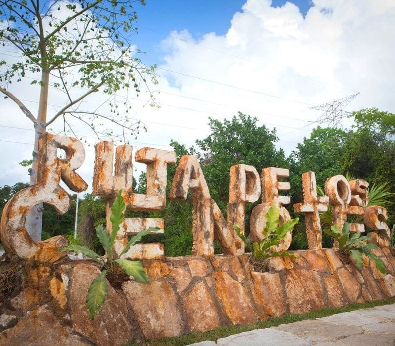 ruta de los cenotes sign | best cenotes in cancun mexico