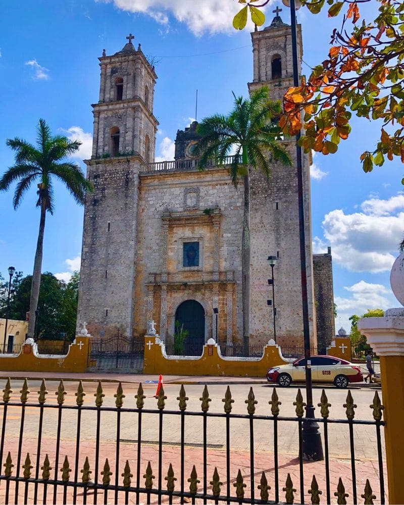 colonial church in valladolid mexico