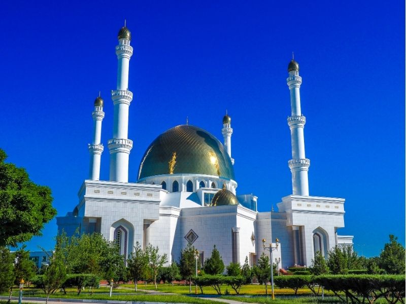 City Mosque in Mary, Turkmenistan (Gurbanguly Hajji Mosque)