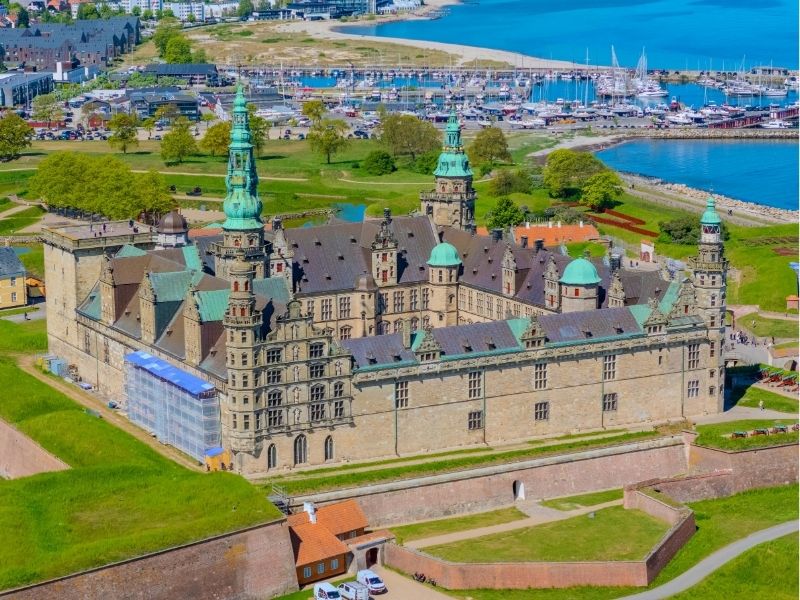 Kronborg Castle (Helsingør), a UNESCO world heritage site in denmark
