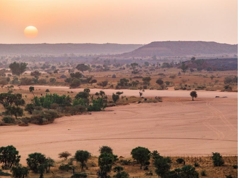 sand dunes in Niamey, Niger