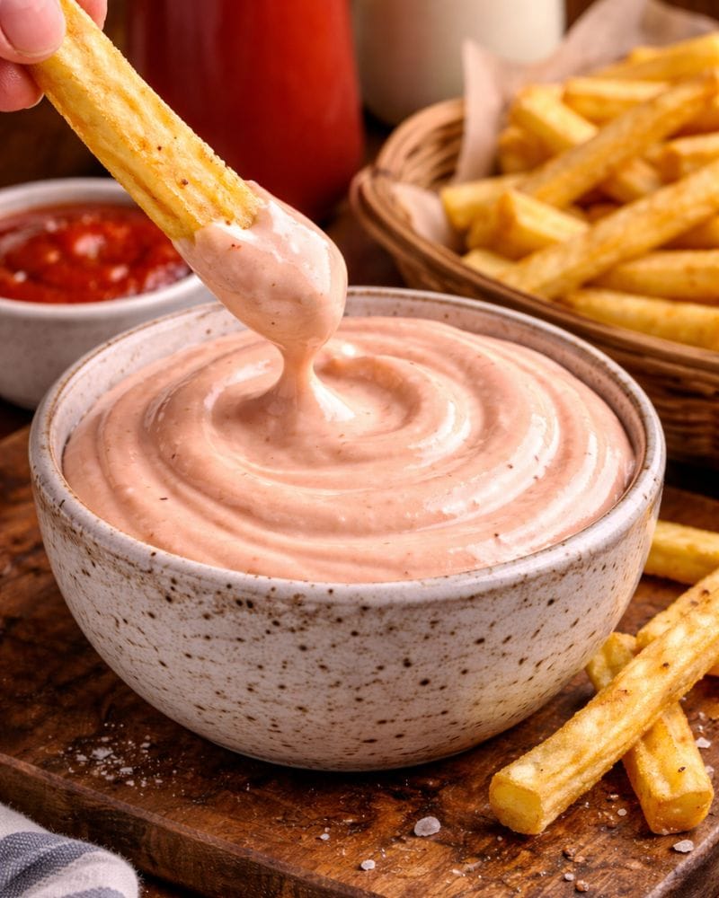 fry sauce (katsup mixed with mayo)