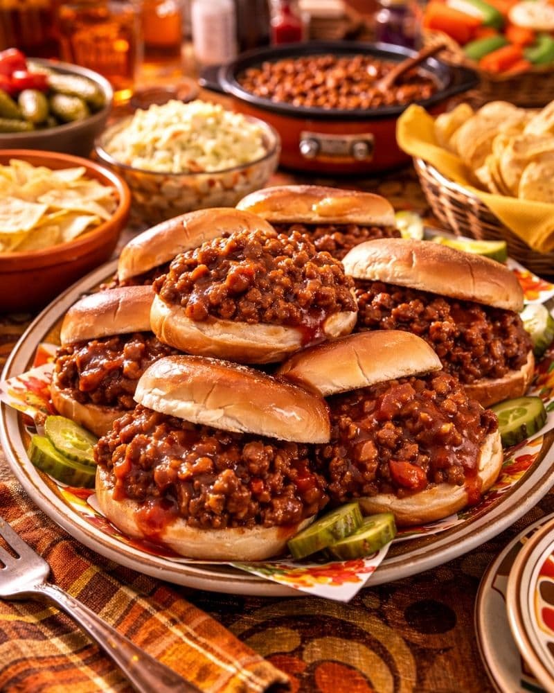 Sloppy Joes sandwiches