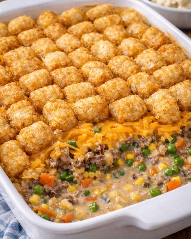 Tater Tot Hotdish midwestern foods