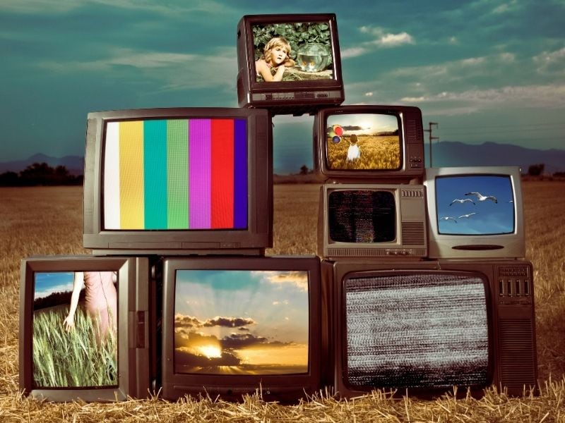 vintage TVs