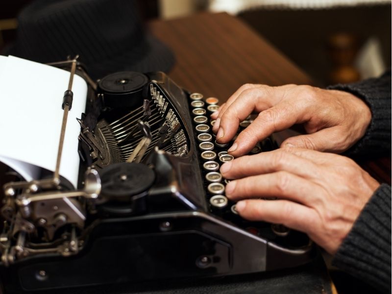 vintage typewriter