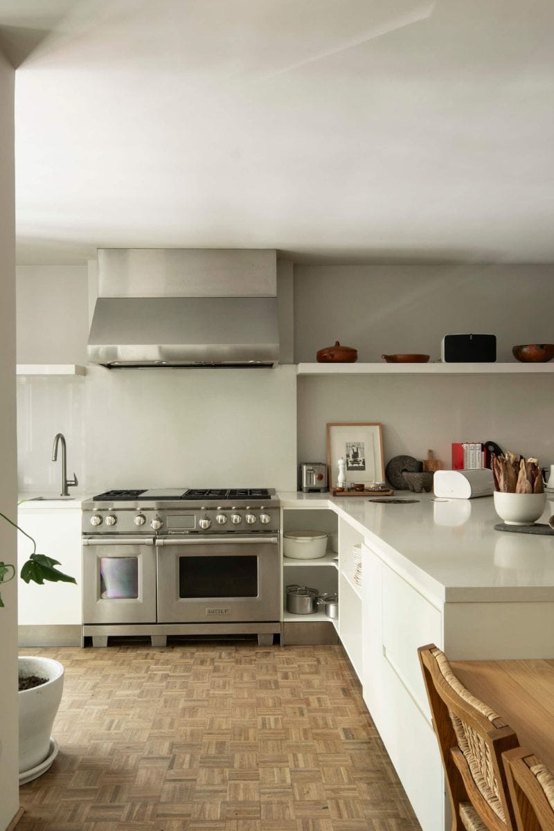 Professional chef's kitchen at Casa TEO Airbnb in Polanco, Mexico City