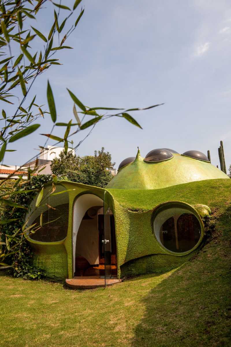 Elephant House at Conjunto Satélite, an organic home by Javier Senosiain