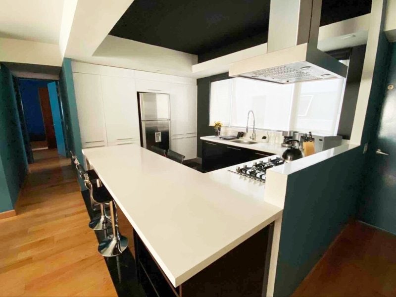 Kitchen at the Soul Condesa Apartment Airbnb in Condesa, Mexico City